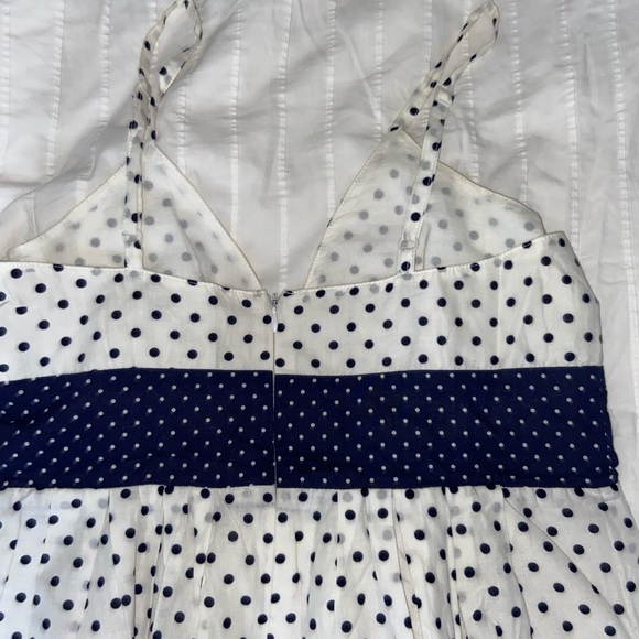 Navy blue and white floral dress - Picture 5 of 5